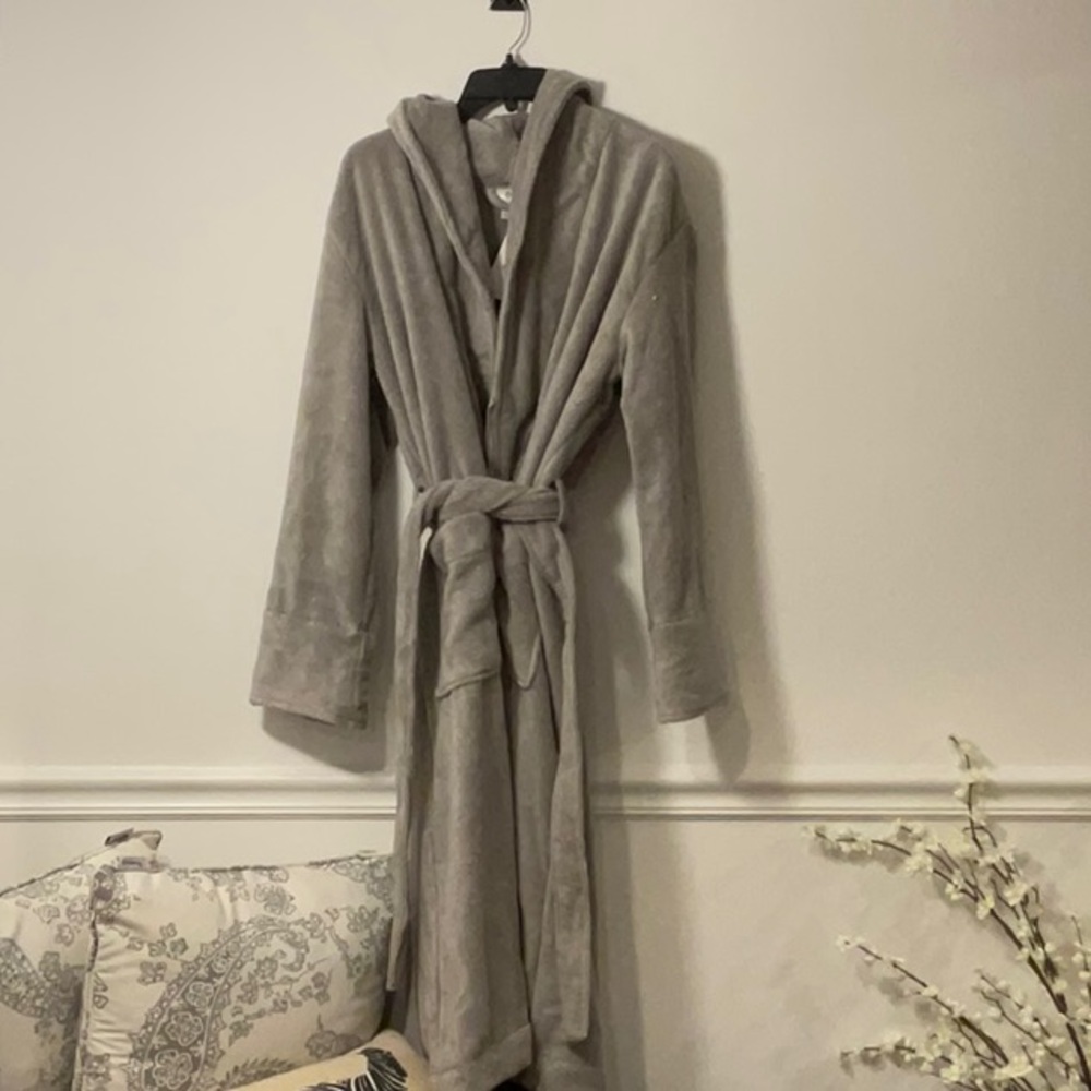 Hotel Collection Plush Gray Robe